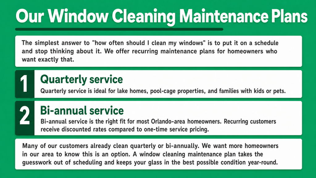 Window Cleaning Maintenance Plans