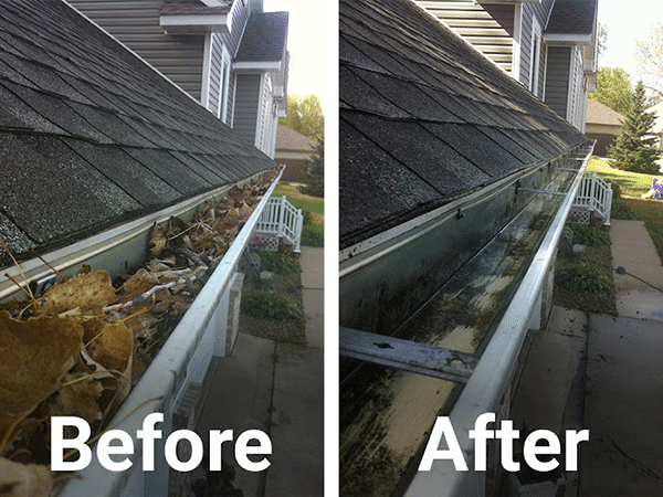 Gutter Cleaning Result